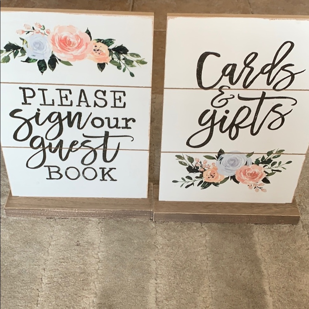 Wedding signs